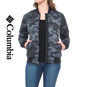 NWT $160 COLUMBIA Women XS Hawlings Hill Bomber Camo Jacket Thermal Insulated